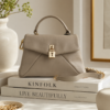 The Taupe Kelly Top-Handle Bag