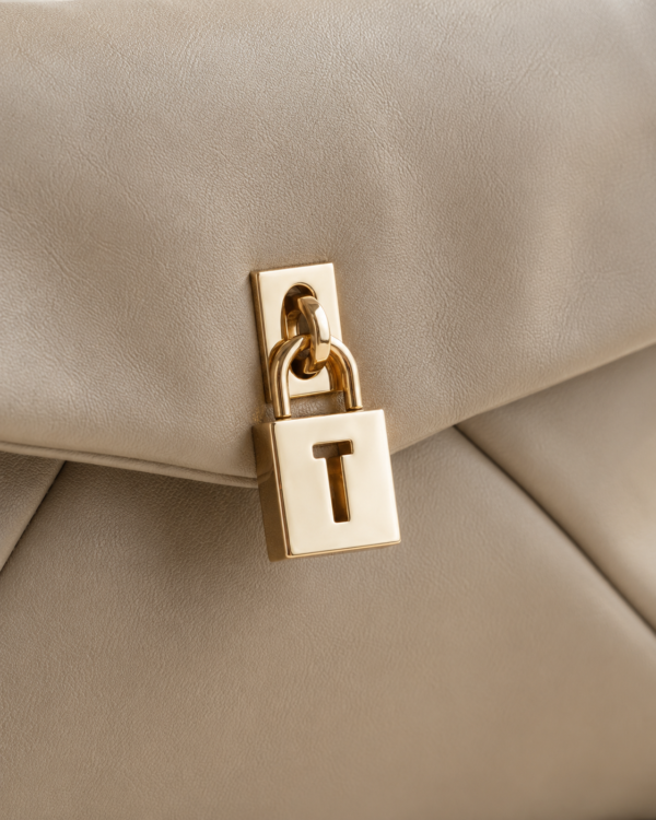 The Taupe Kelly Top-Handle Bag