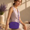Coach Purple Camera Crossbody Bag