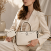 Calvin Klein Ivory Top Handle Shoulder Bag