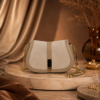 Tommy Hilfiger Beige Chain Saddle Bag