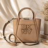 DKNY Taupe Logo Mini Tote Bag