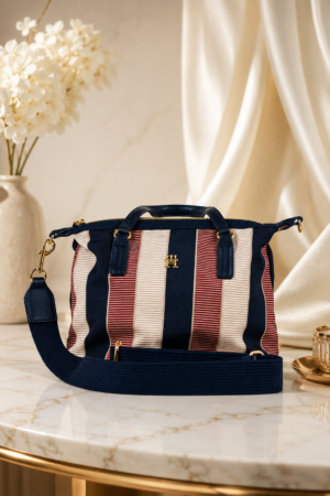 Tommy Hilfiger Striped Casual Shoulder Bag
