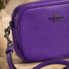 Coach Purple Camera Crossbody Bag