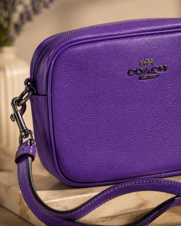 Coach Purple Camera Crossbody Bag
