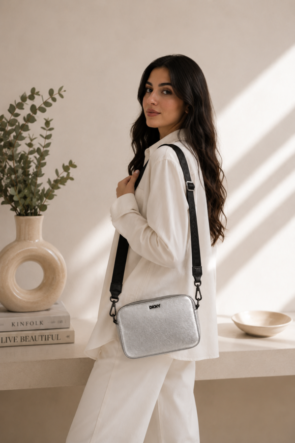 TBB Image Jul 23, 2026 at 03_55_46 PM DKNY Metallic Silver Crossbody