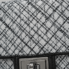 Tweed-Print Chain Shoulder Bag