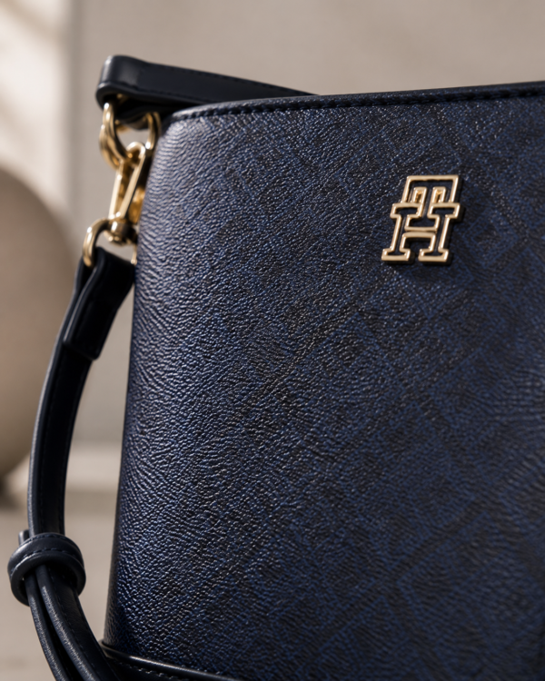 TBB Image Aug 10, 2026, 05_30_31 PM Tommy Hilfiger Navy Bucket Crossbody Bag