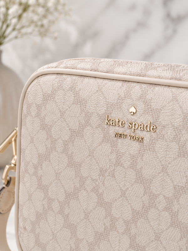 Kate Spade Leather Beige Small Camera Bag