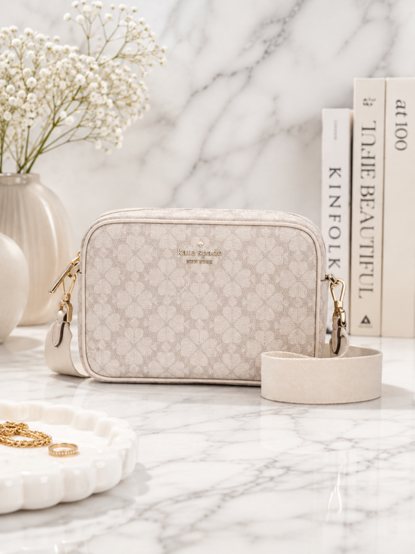 Kate Spade Leather Beige Small Camera Bag