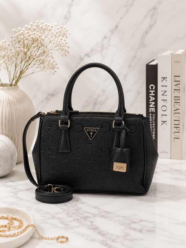 GUESS Black Satchel Bag