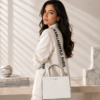 Karl Lagerfeld White Tote Bag with Mini Pouch
